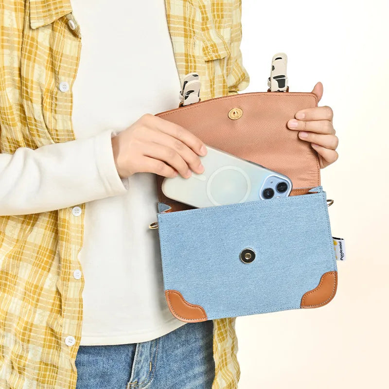Sac Woody - Pochette Bandoulière avec Breloque Tête