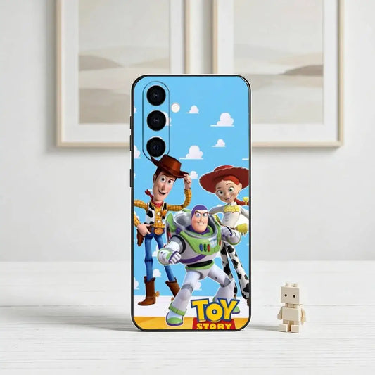 Woody, Buzz and Jessie Phone Case - Walking Sky Background Clouds