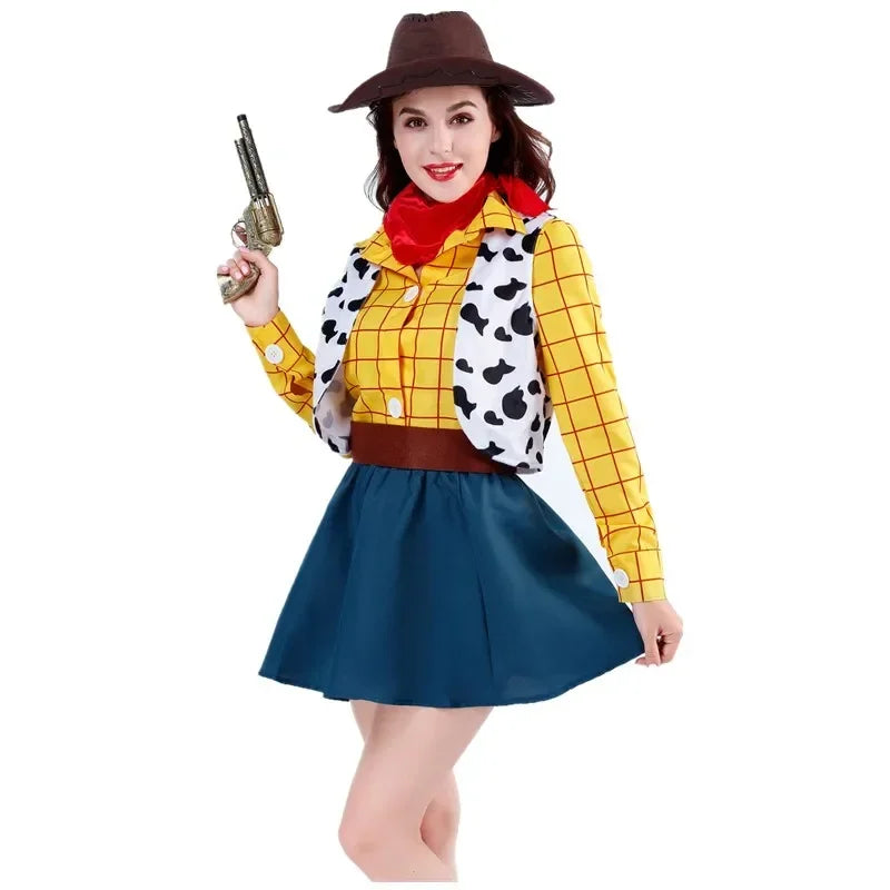 Woody Kostuum - Cowboyrok Set Dames Volwassen Versie