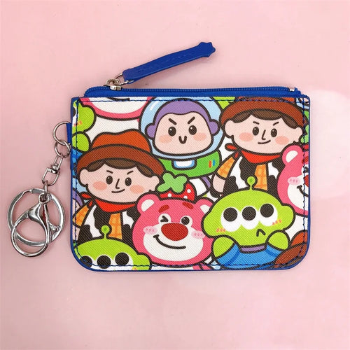 Monedero Woody Buzz Lotso y Alien - Cartera con Cremallera Grupo Chibi Colorido