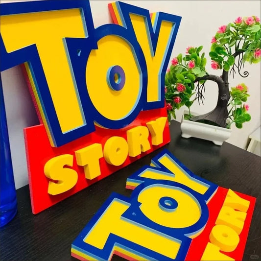 Toy Story 3D-Logo-Schild – Wanddekoration