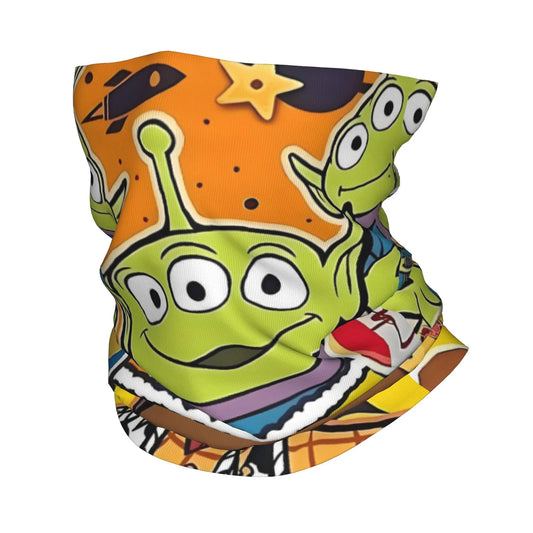 Alien Choker – Orange Rocket Star Hintergrund-Collage
