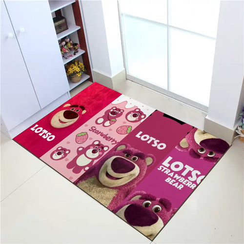 Lotso Rug - Lotso Strawberry Bear Collage