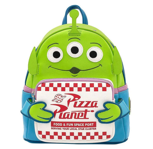 Alien Backpack - Head Three Eyes Pocket Pizza Planet