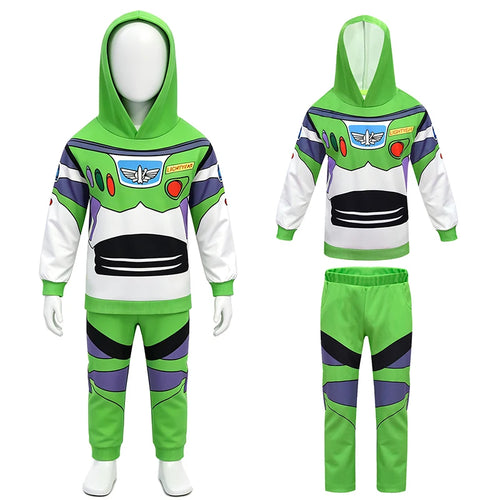 Déguisement Buzz l'Éclair - Ensemble Sweat Capuche Pantalon Jogging Enfant