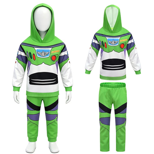Buzz Lightyear Kostüm – Kinder-Hoodie und Hosen-Jogger-Set
