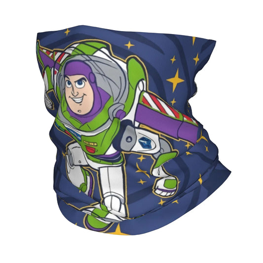 Buzz Lightyear Bandana – Mitternachtsblaue Hintergrundillustration Goldene Sterne
