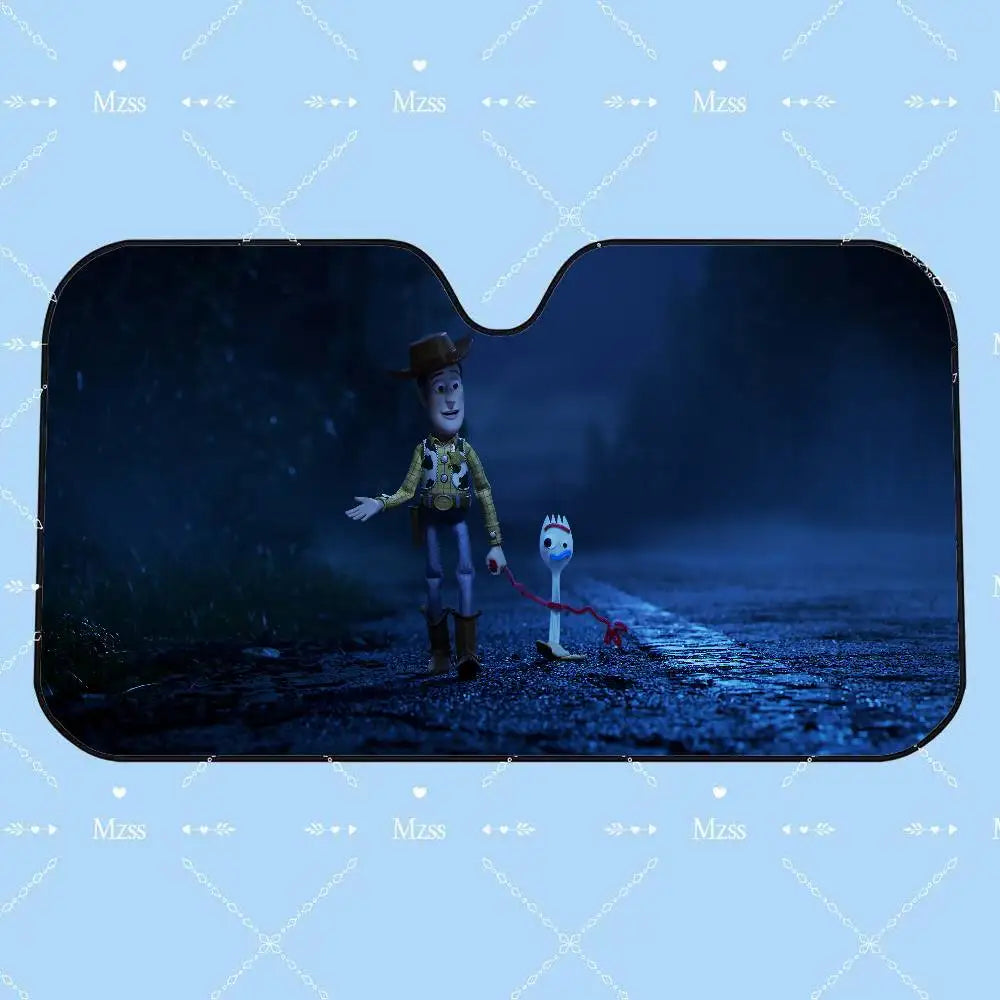 Parasole Woody e Forchetta - Notte Piovosa sulla Strada
