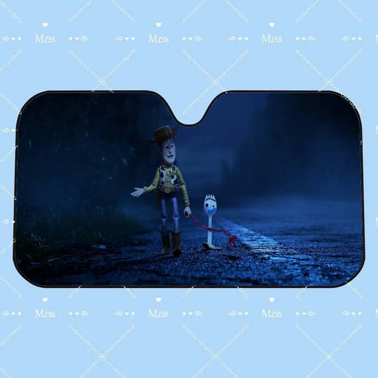 Woody and Fork Sun Visor – Regnerische Nacht auf der Straße