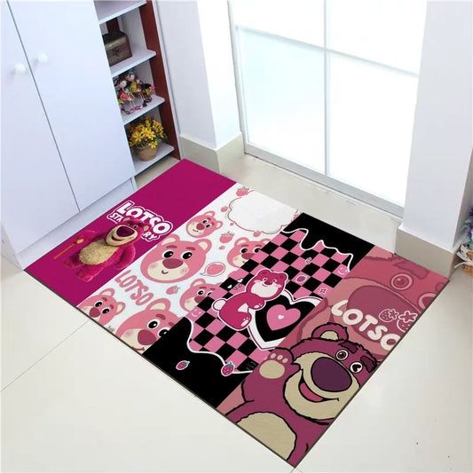 Tappeto Lotso - Collage Chibi Rosa e Cuori
